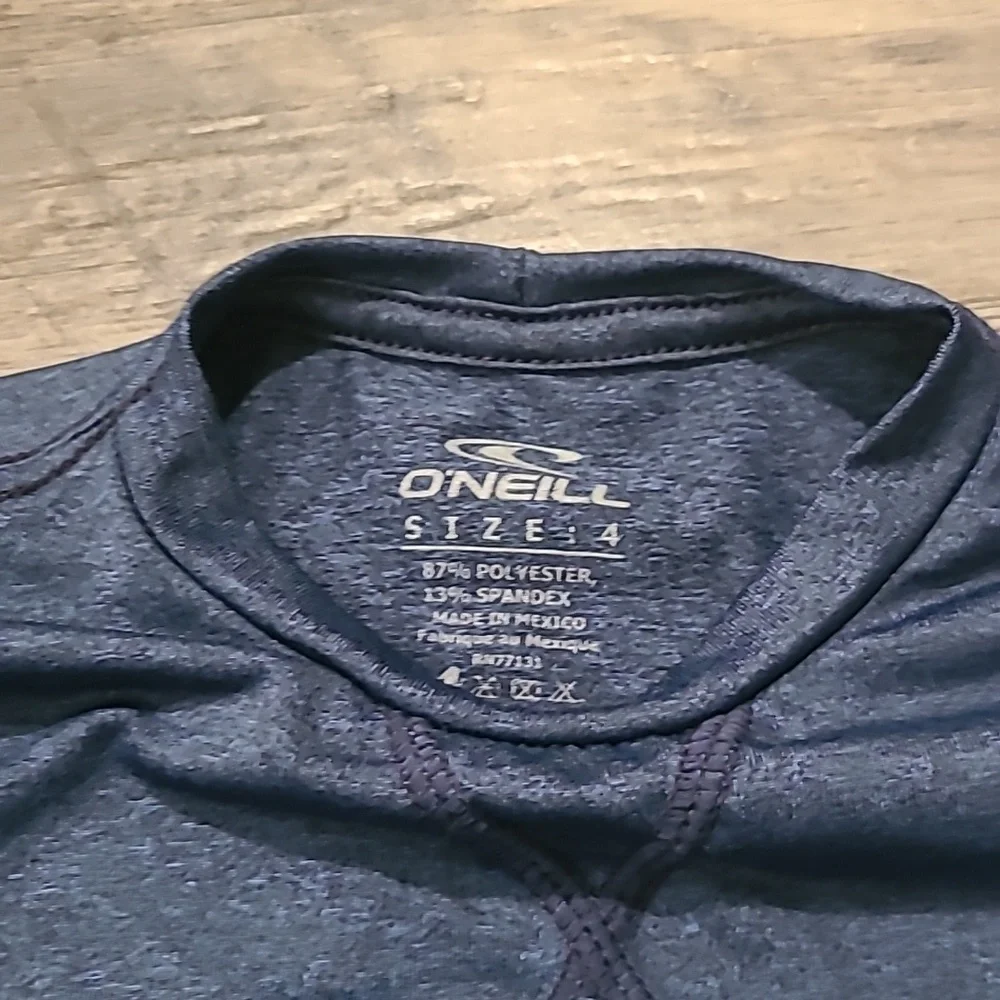 O'Neill Hybrid LS Surf Shirt - Deep Sea Size 4